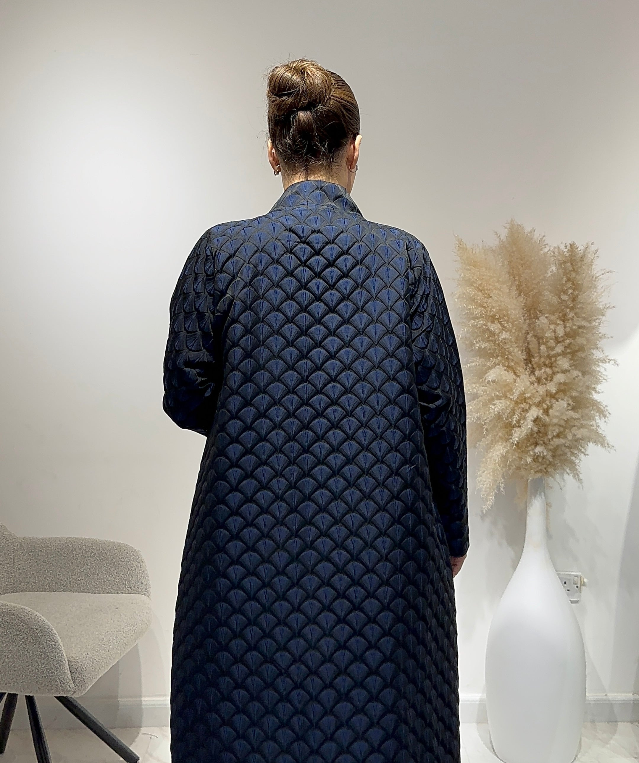 C 1649 Night Blue Abaya
