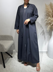 C 1650 Dark Grey Abaya