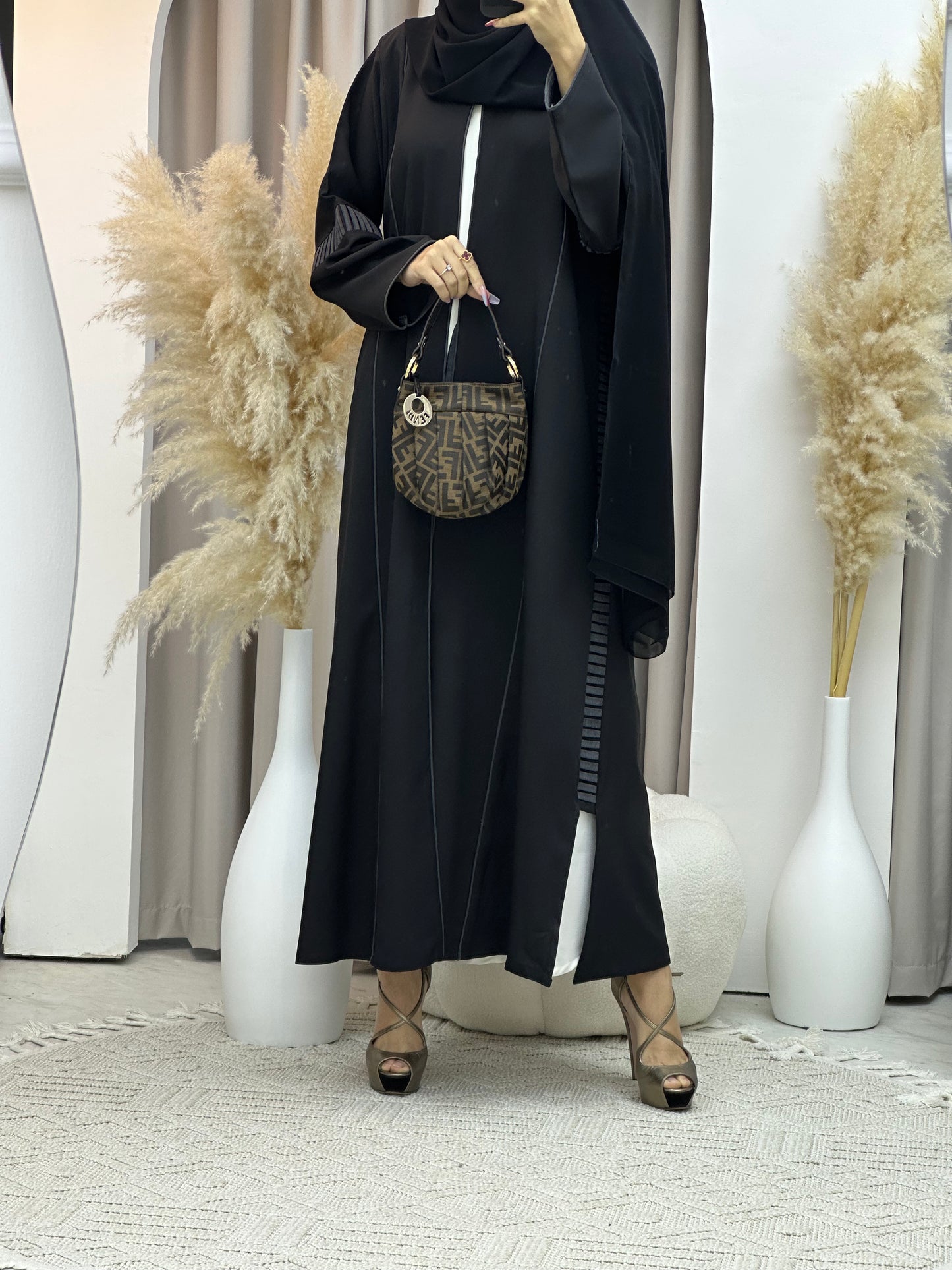 C Ramadan Black Eid Abaya 80