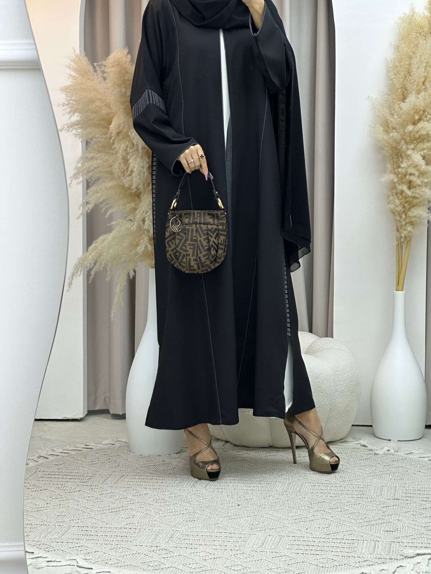 C Ramadan Black Eid Abaya 80