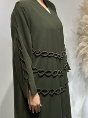 C 1652 Moss Green Abaya
