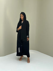 C 0490 Black Emirati National Day Abaya-4