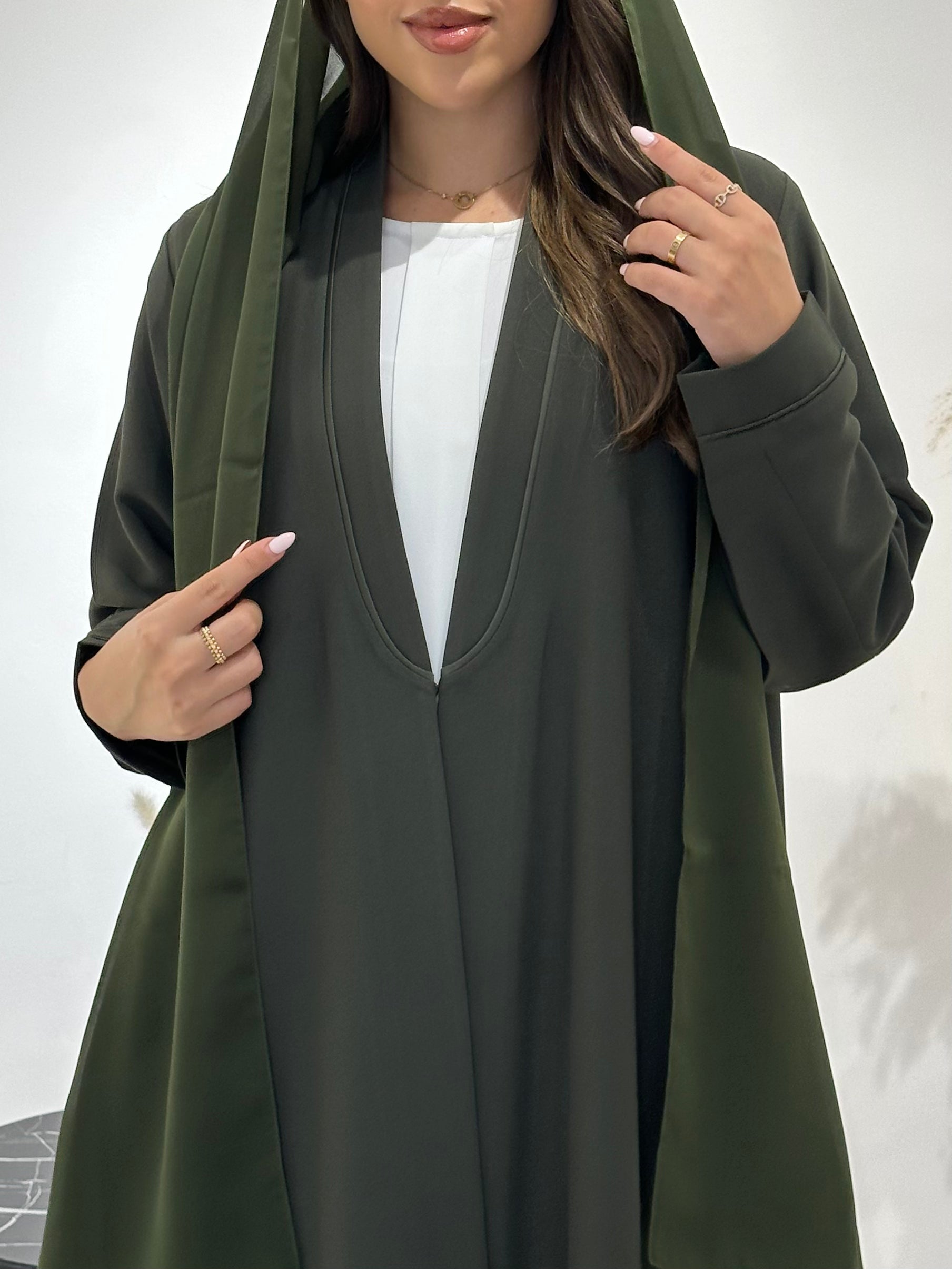 C 1440 Hunter Green Abaya