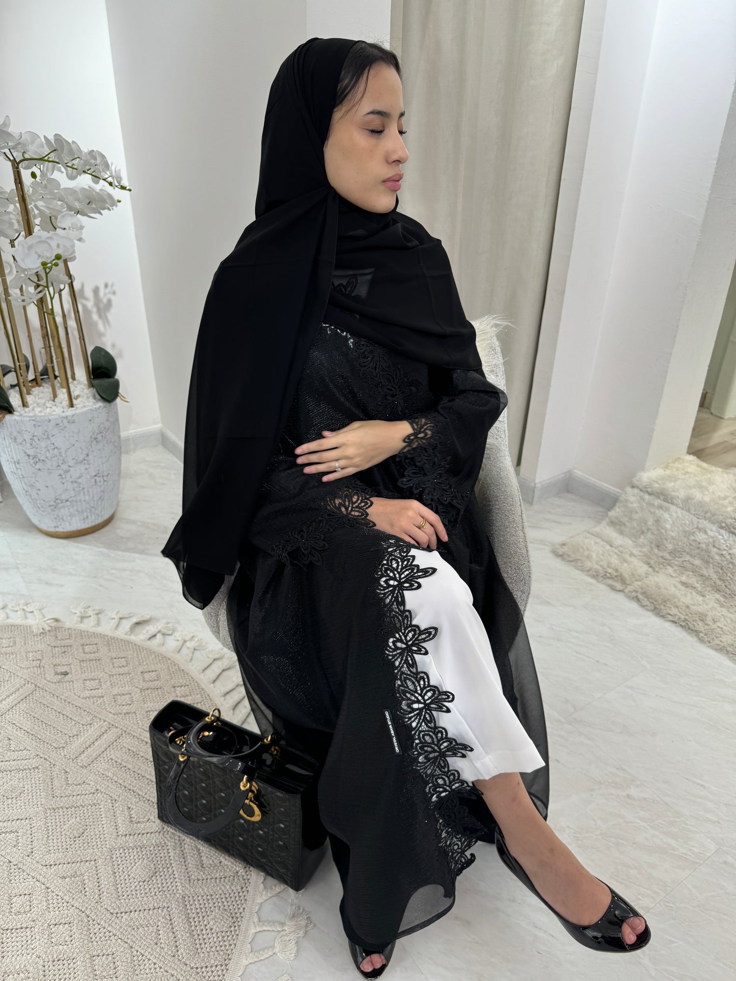 C RTW Black Summer Eid Abaya 24