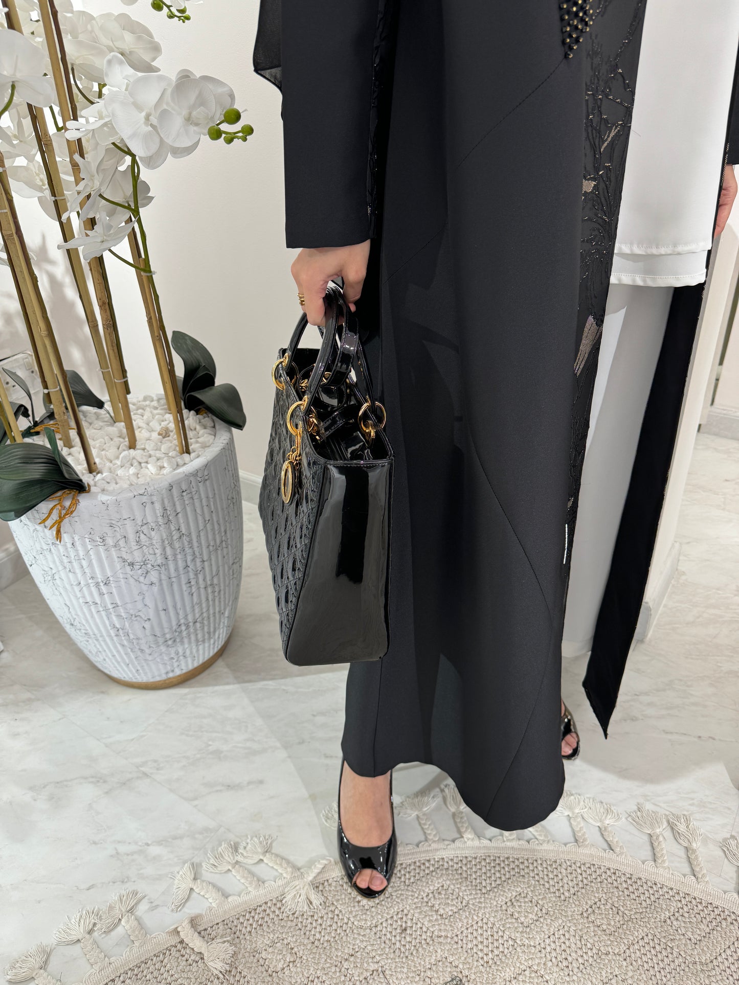 C Black Summer Eid Abaya 25