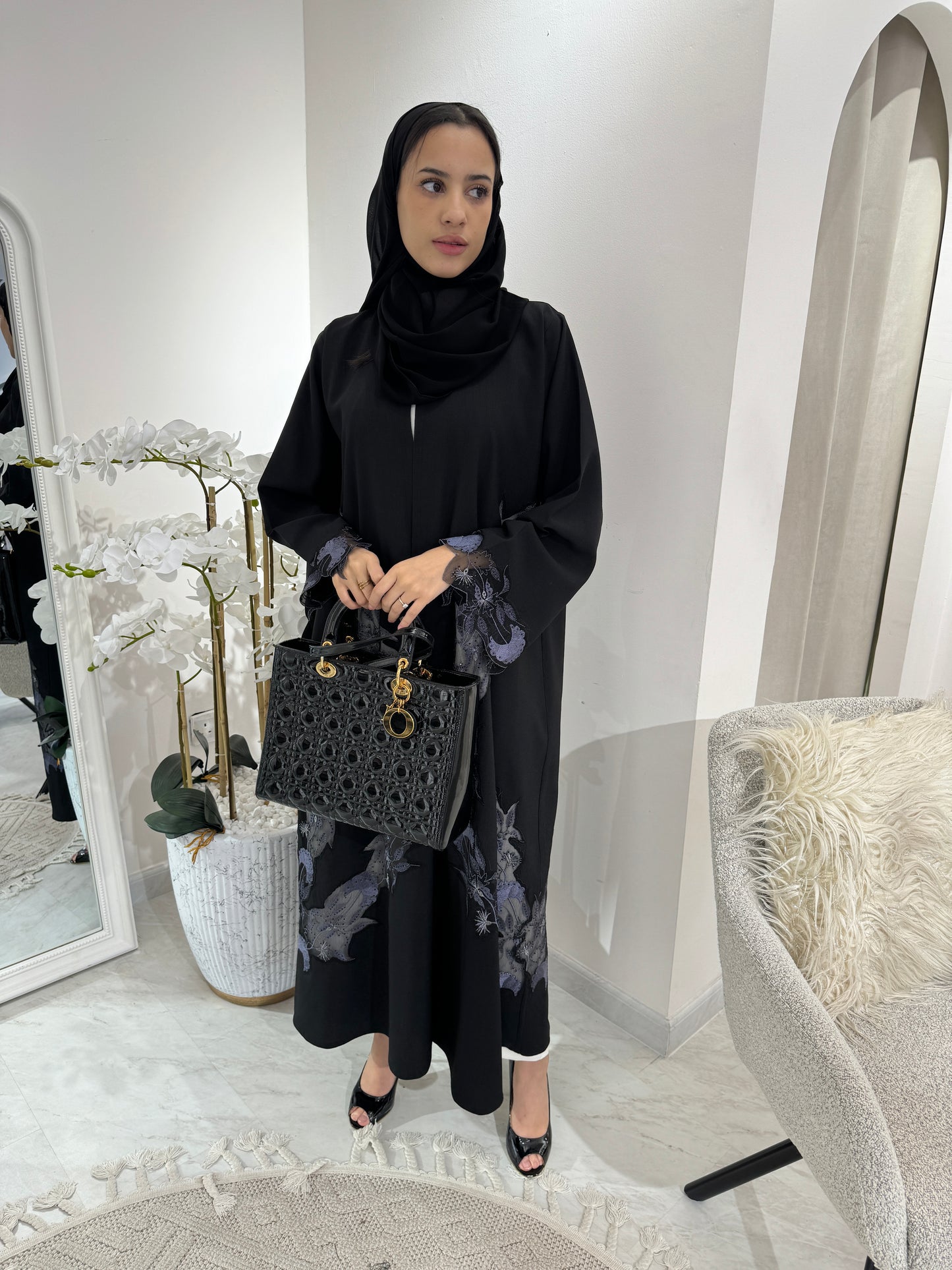 C Black Summer Eid Abaya 27