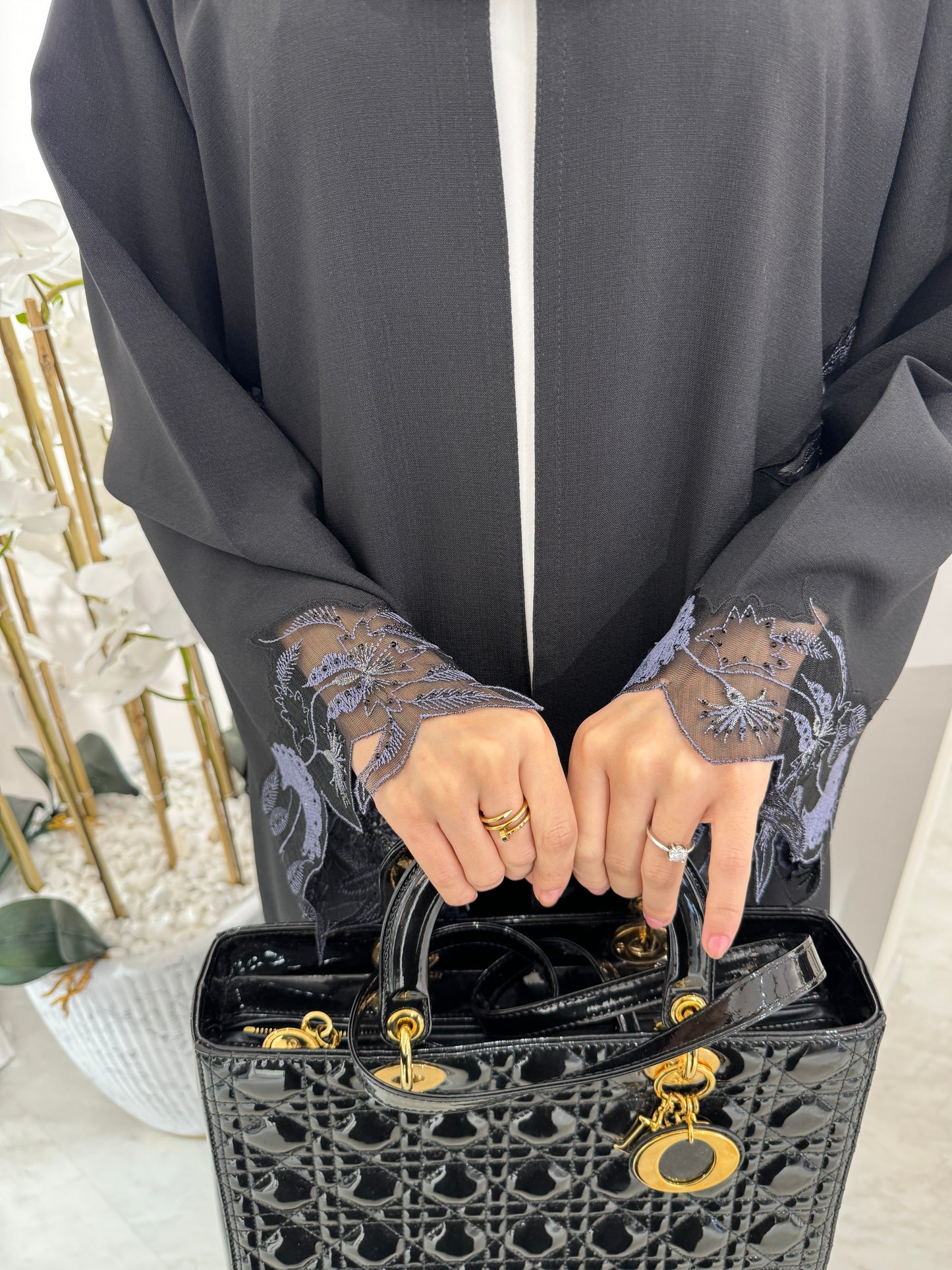 C Black Summer Eid Abaya 27