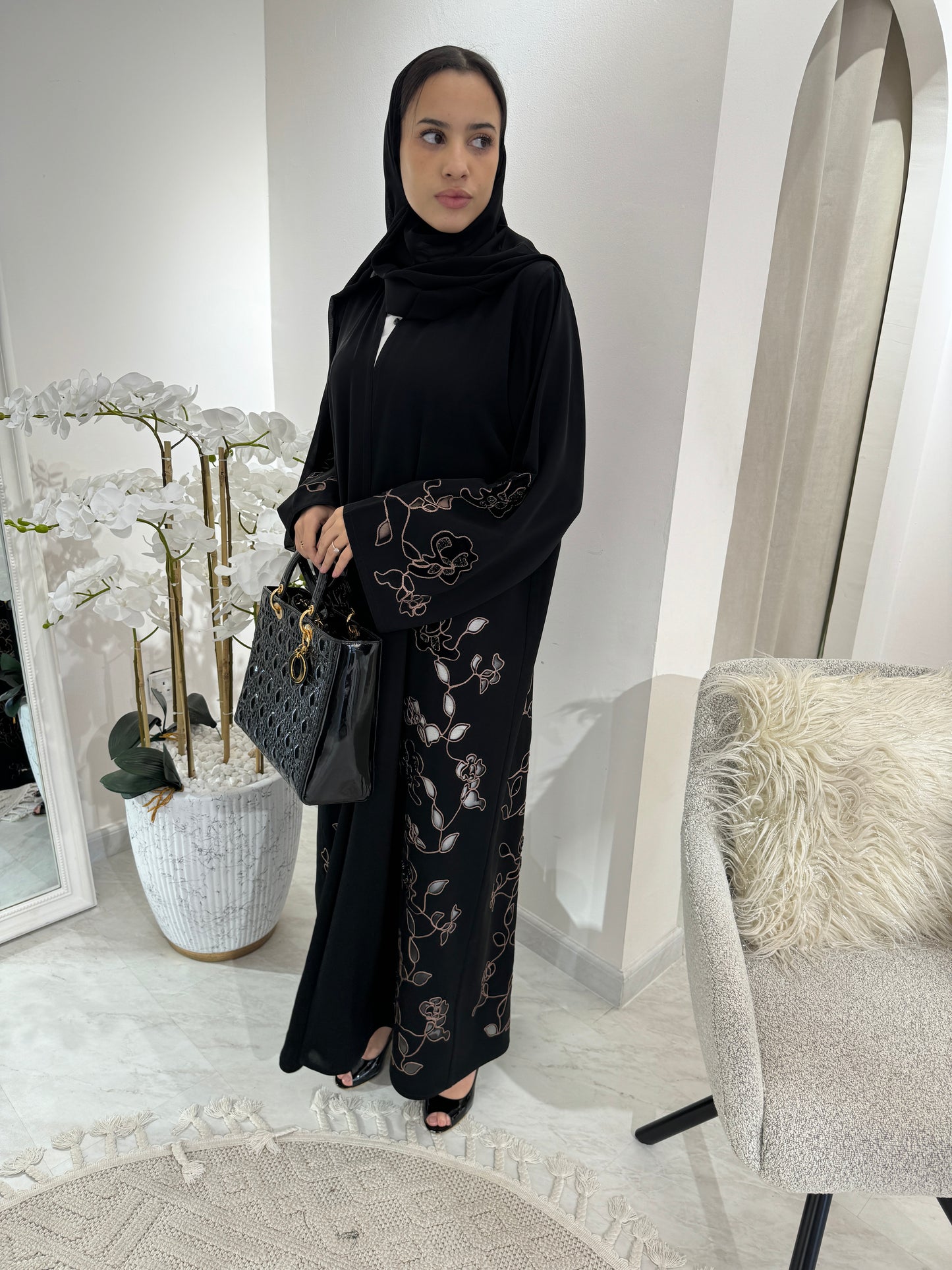 C Black Summer Eid Abaya 28