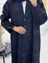 C 1104-01 عباية زرقاء داكنة - XS / 49