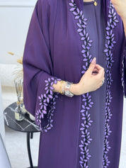 C 1110-02 Grape Lace Abaya