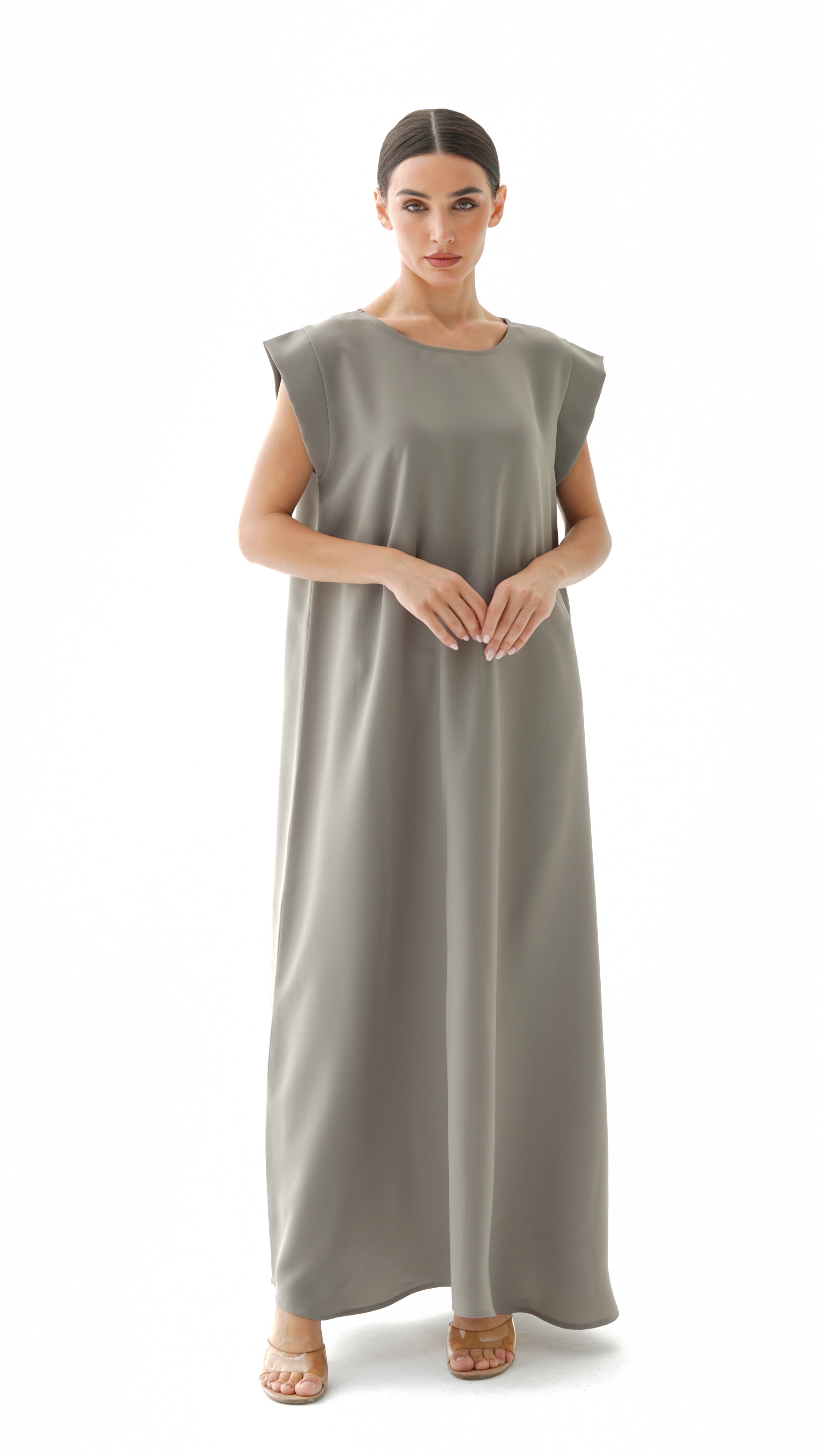 C 005-06 Premium Pistachio Under Abaya Dress