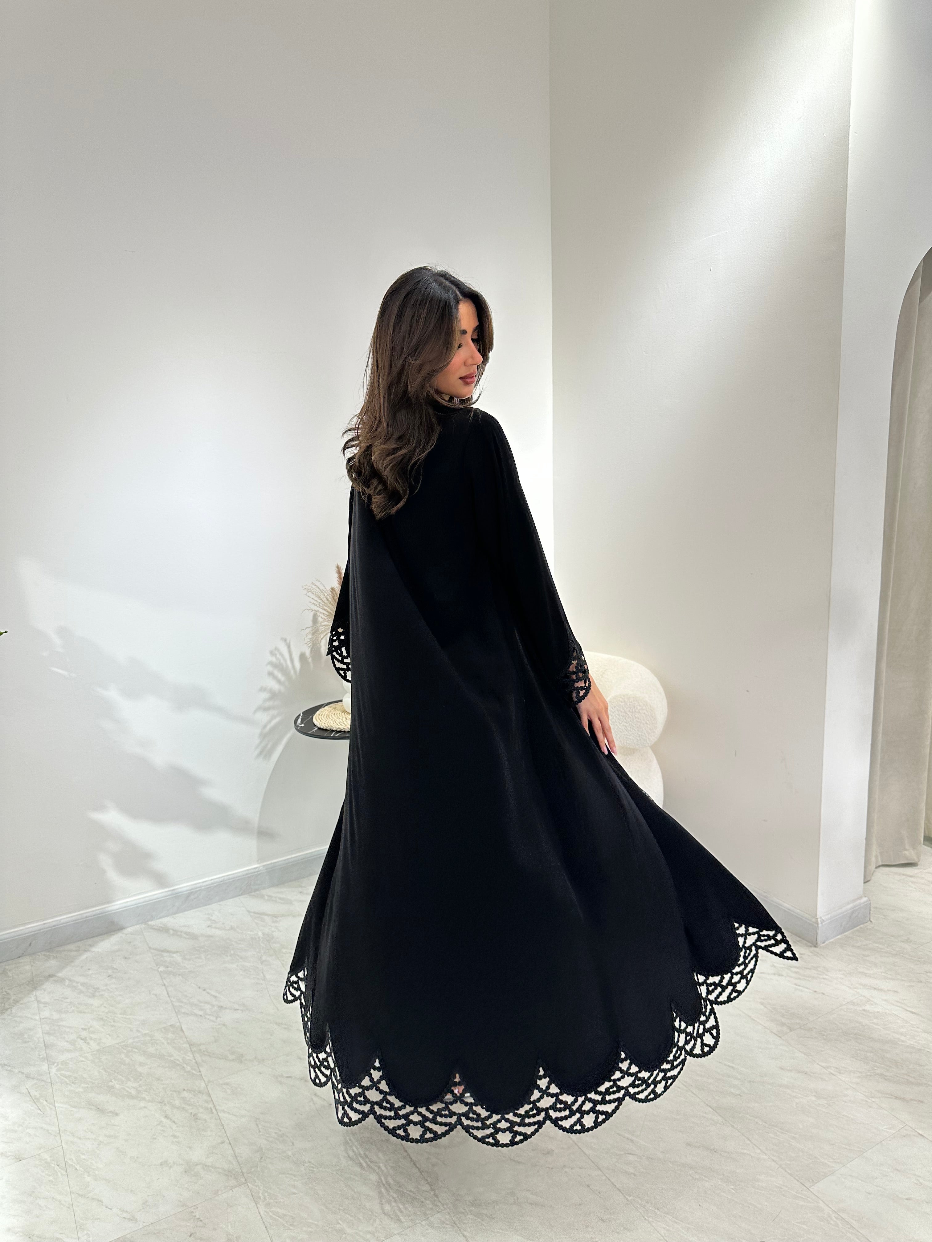 C 1008 Black Abaya