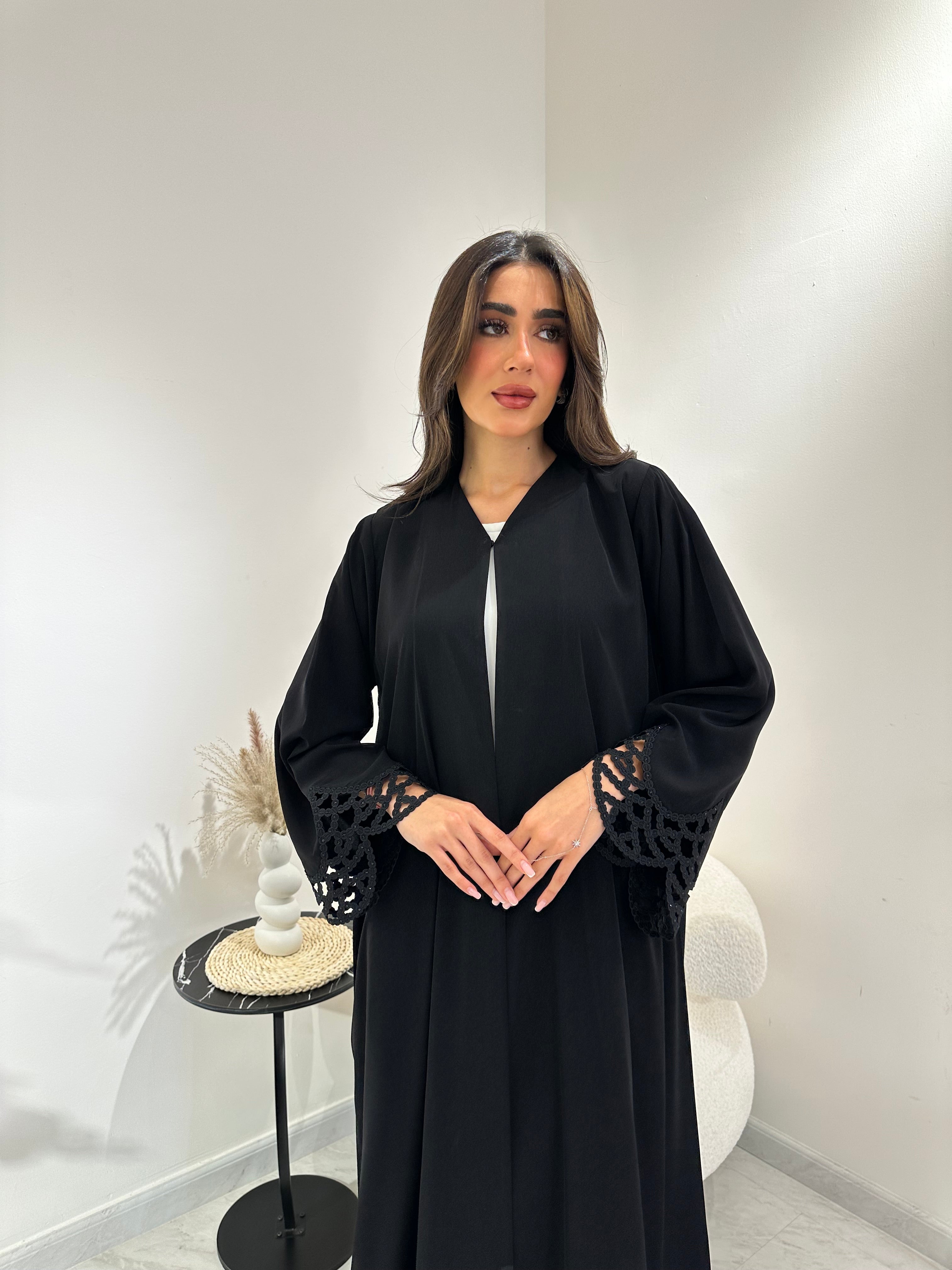 C 1008 Black Abaya