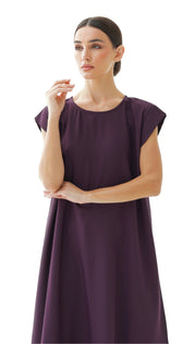 C 005-12 Premium Purple Under Abaya Dress