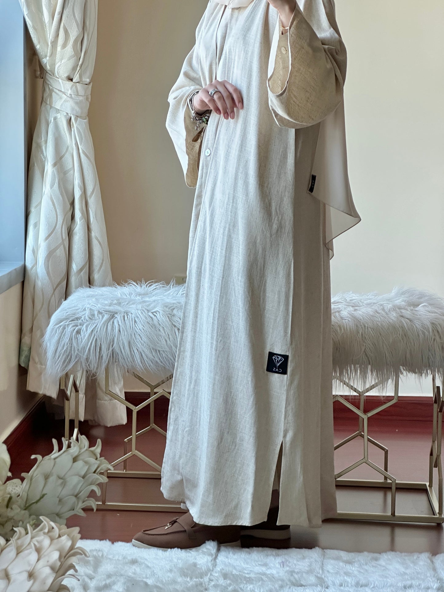 C-RTW-Beige-Summer-Linen-Travel-Abaya-Set