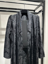 C 1449-02 Black Printed Abaya - XS / 49