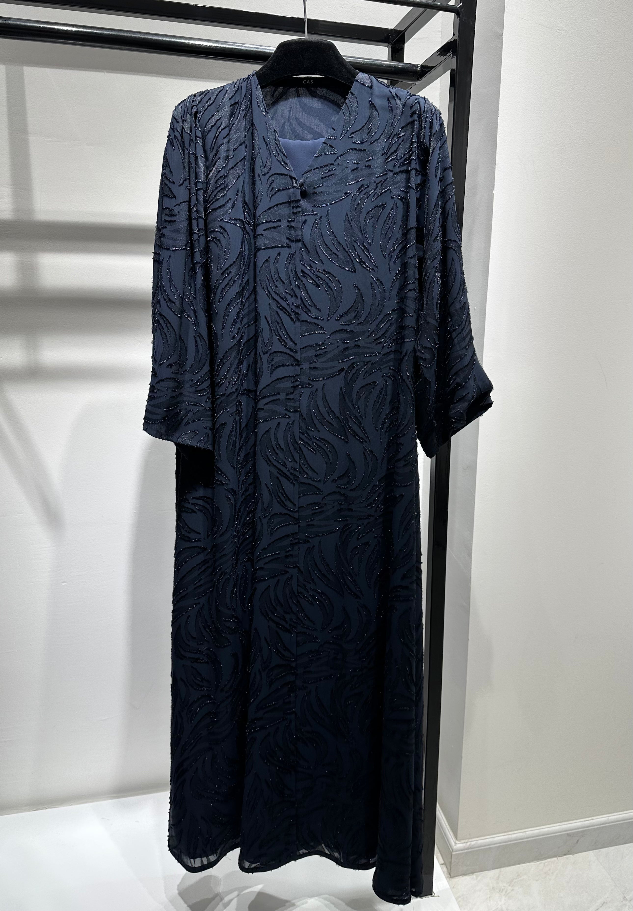 C 1445-03 Dark Blue Abaya