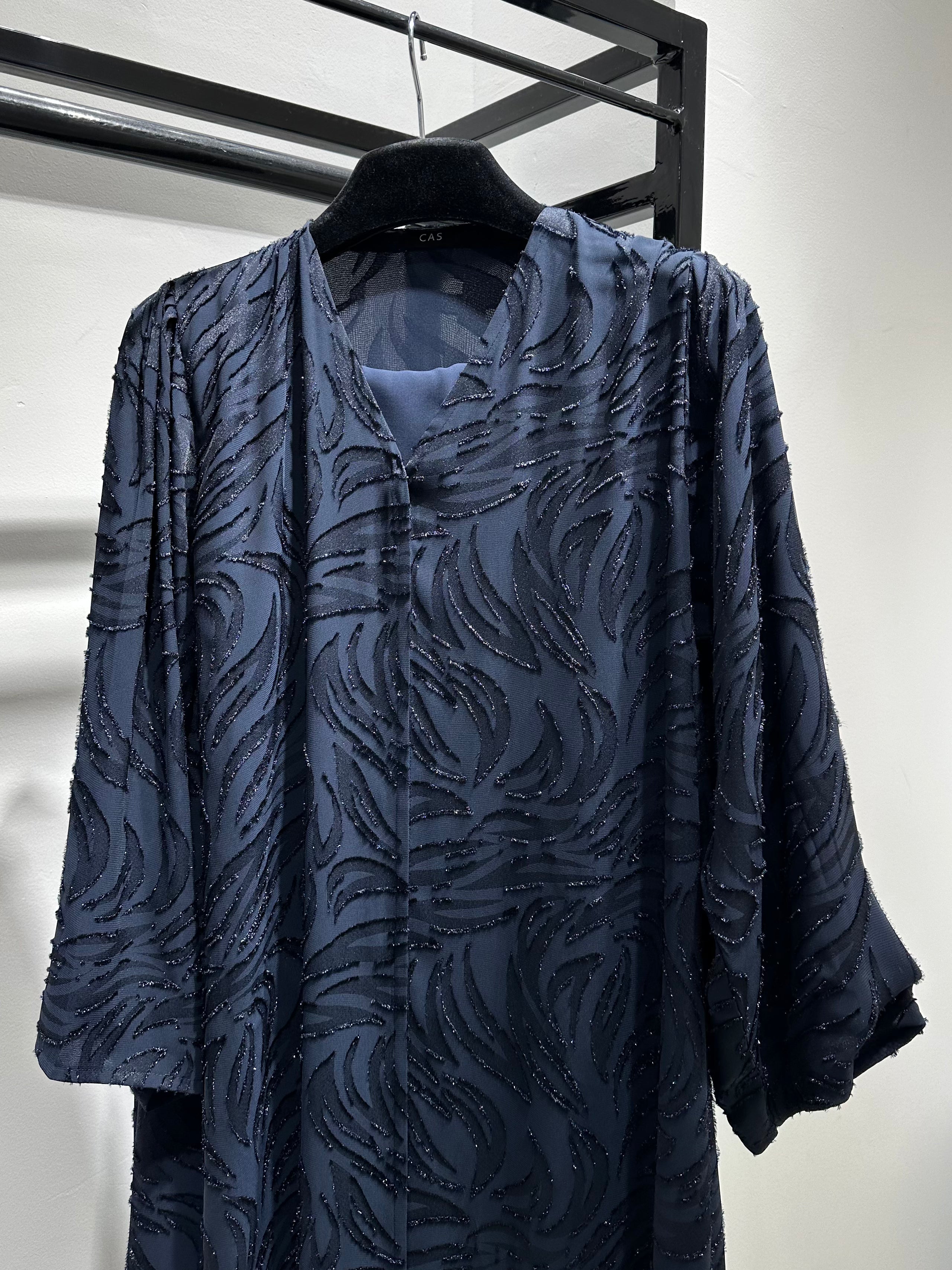 C 1445-03 Dark Blue Abaya