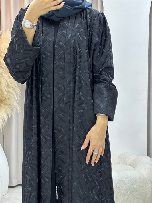 C 0276-02 Dark Grey Tagged Abaya