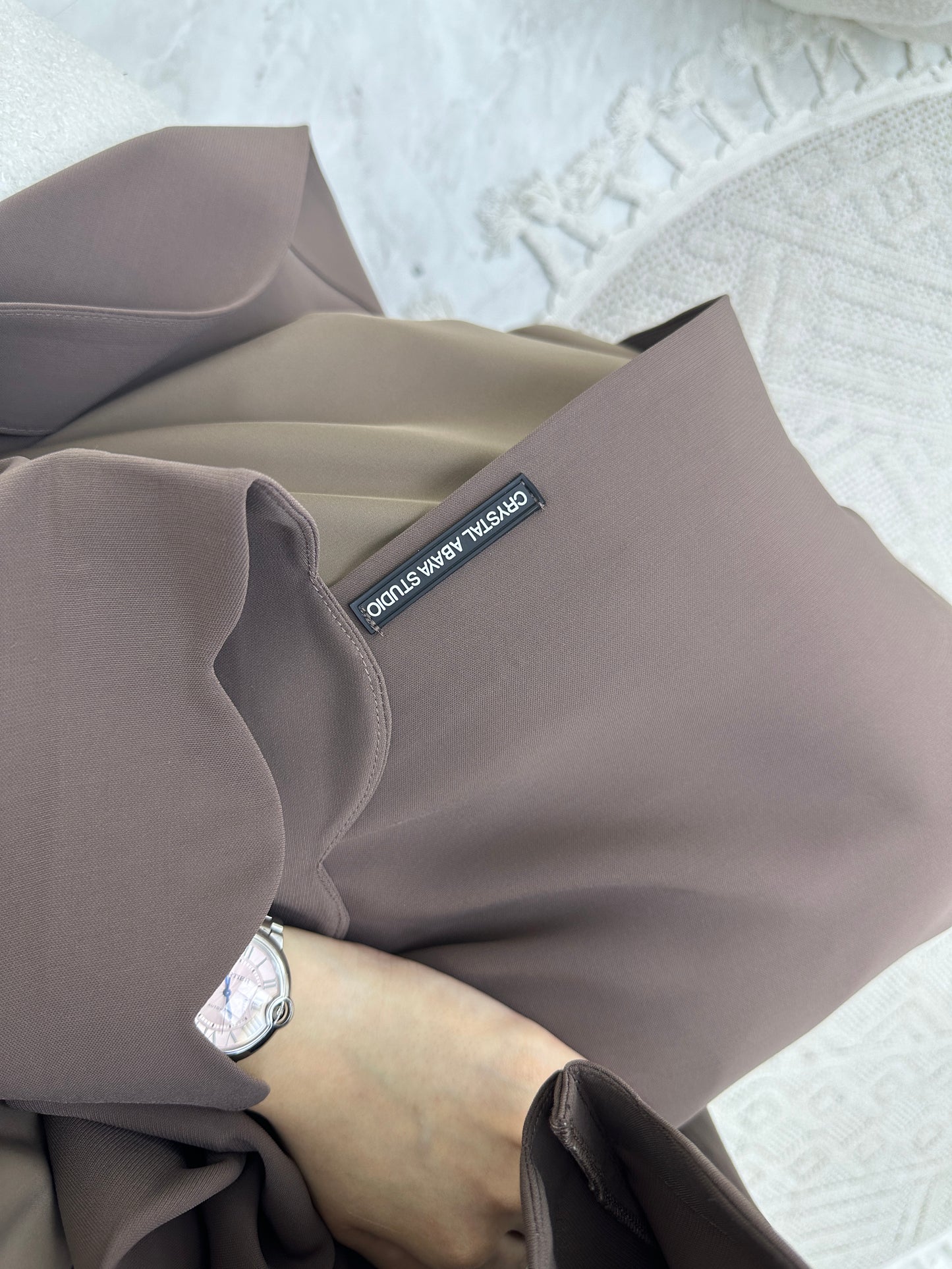 C Wave Brown Abaya