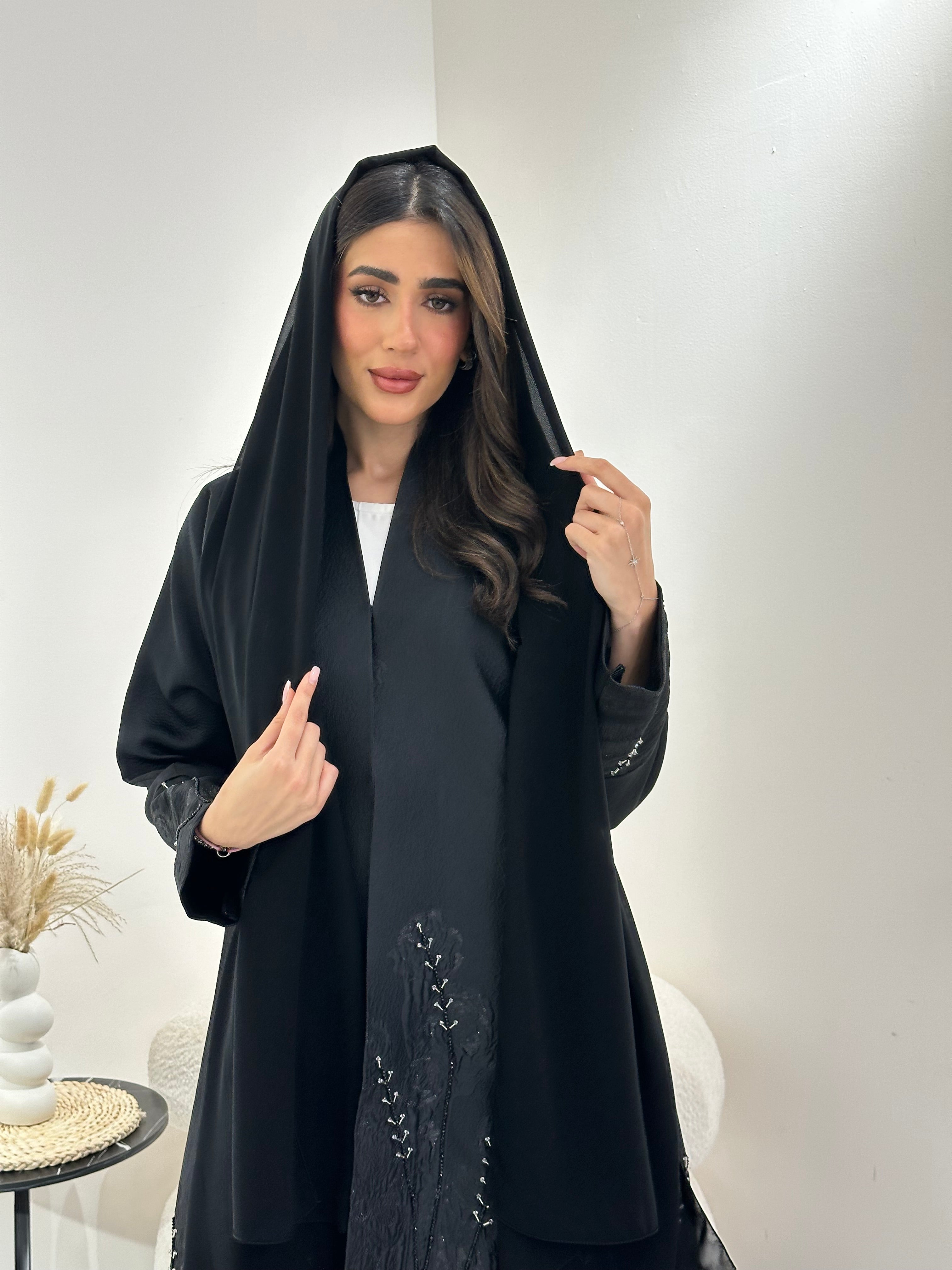 C 1013 Black Abaya