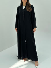 C 1673 Black Beaded Abaya