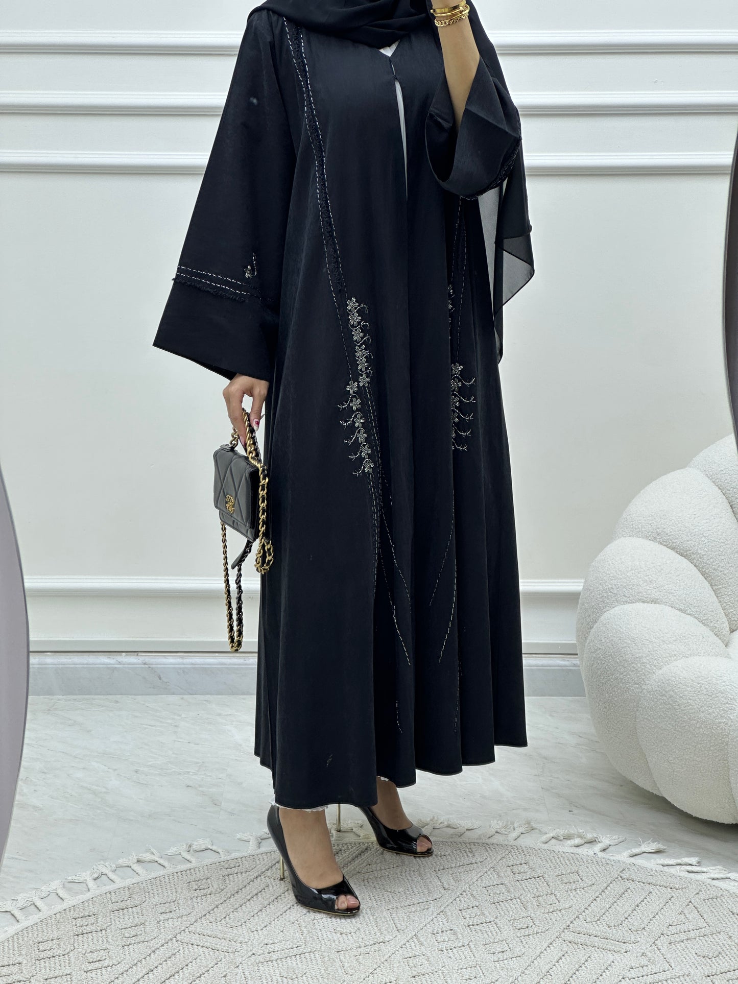 C Ramadan Black Eid Abaya 04