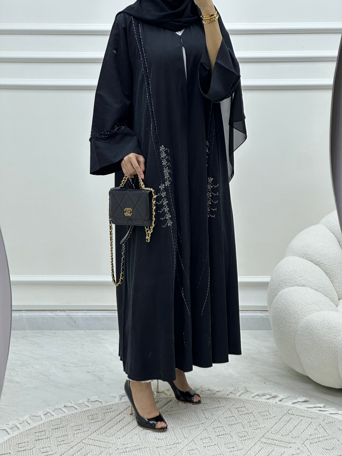 C Ramadan Black Eid Abaya 04