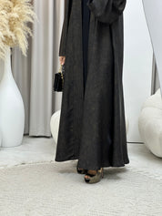 C RTW-U 0497 Gold Metallic Printed Abaya
