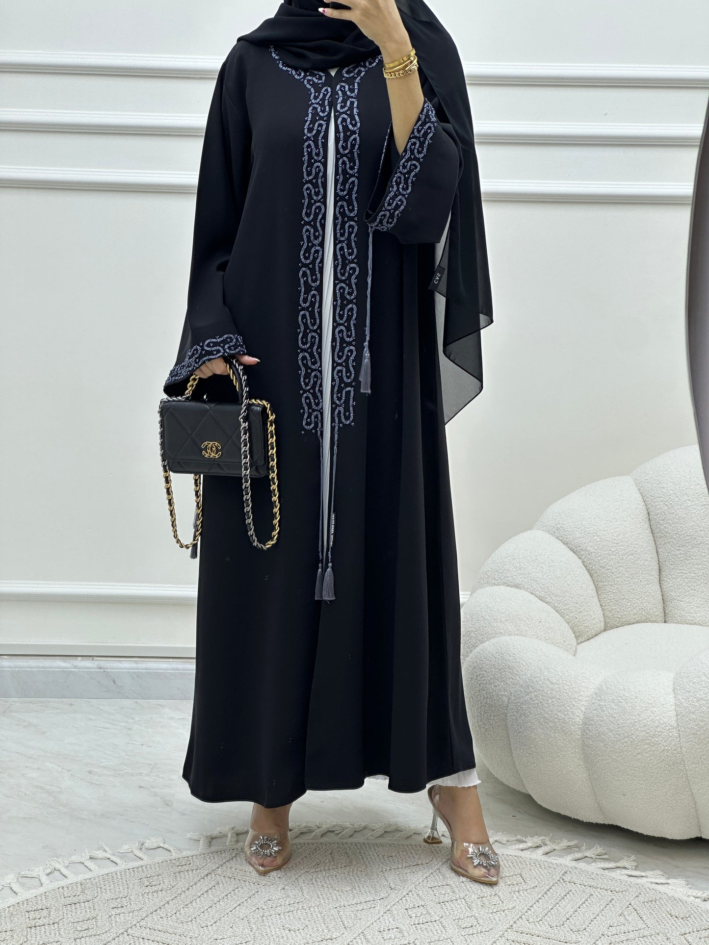 C Ramadan Black Eid Abaya 02