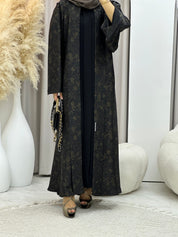 C RTW-U 0499 Gold Metallic Printed Abaya