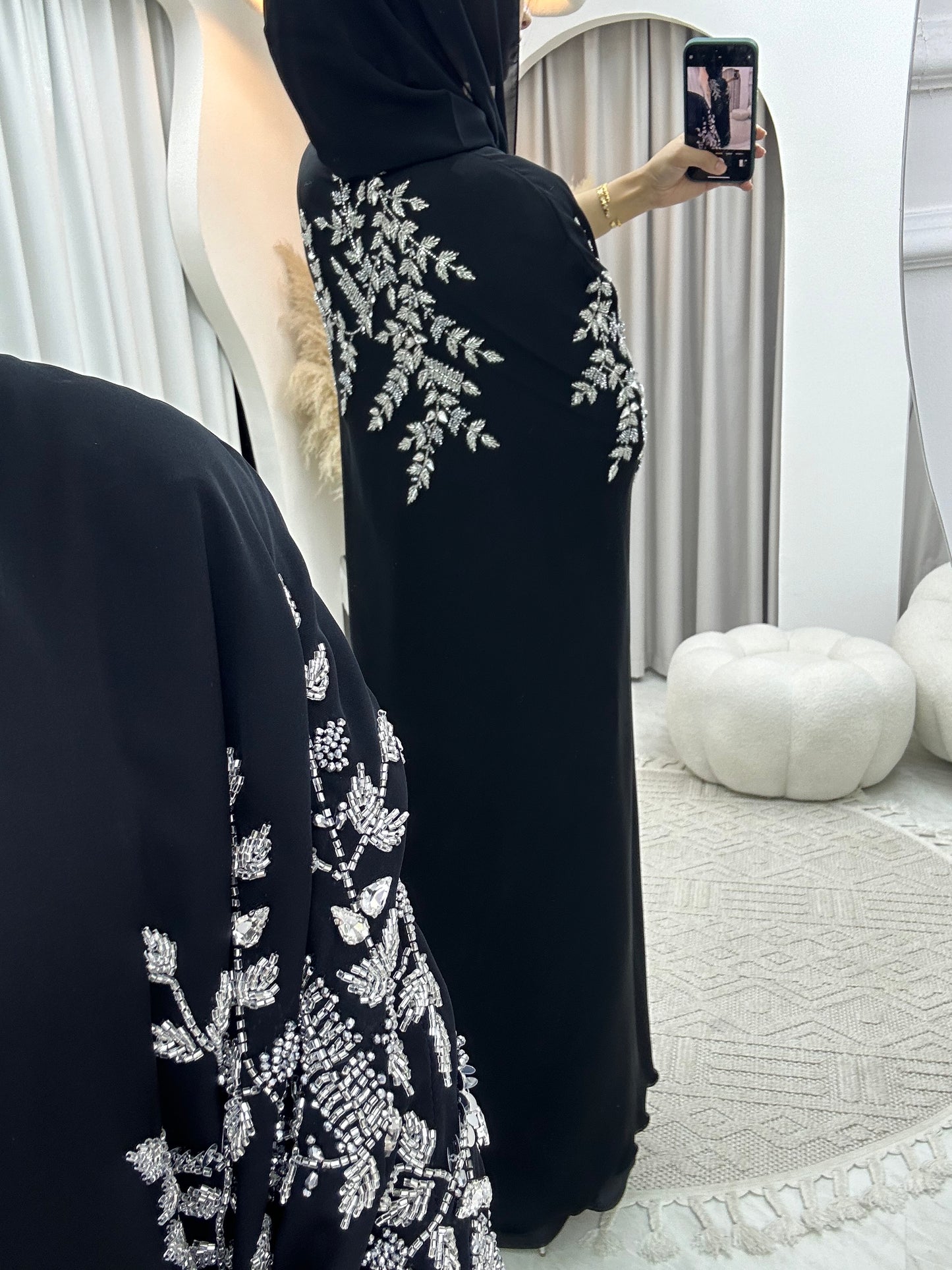 C 0097 Black Wedding Abaya