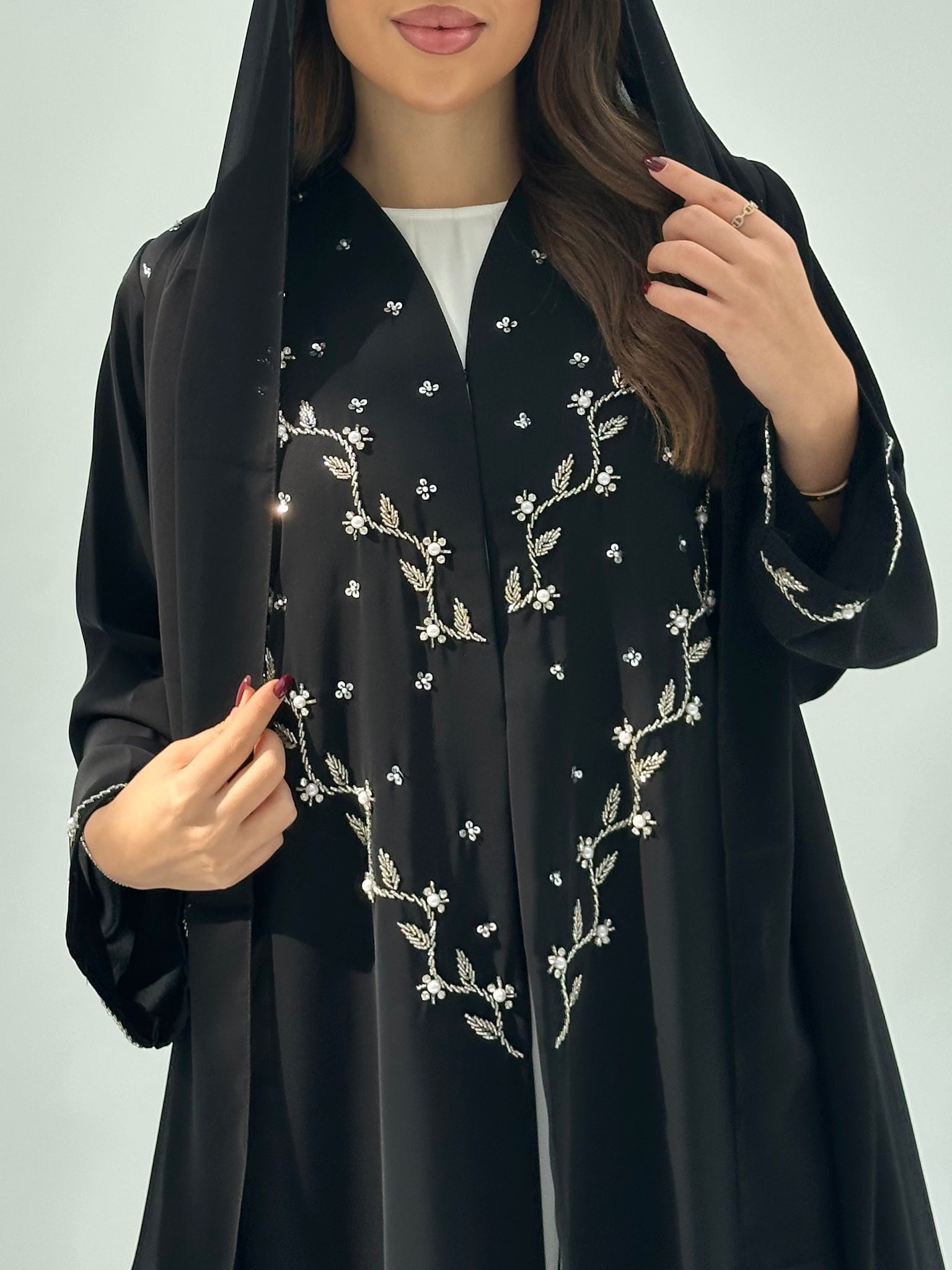 Black Beaded Abaya - Best Ramadan Abaya