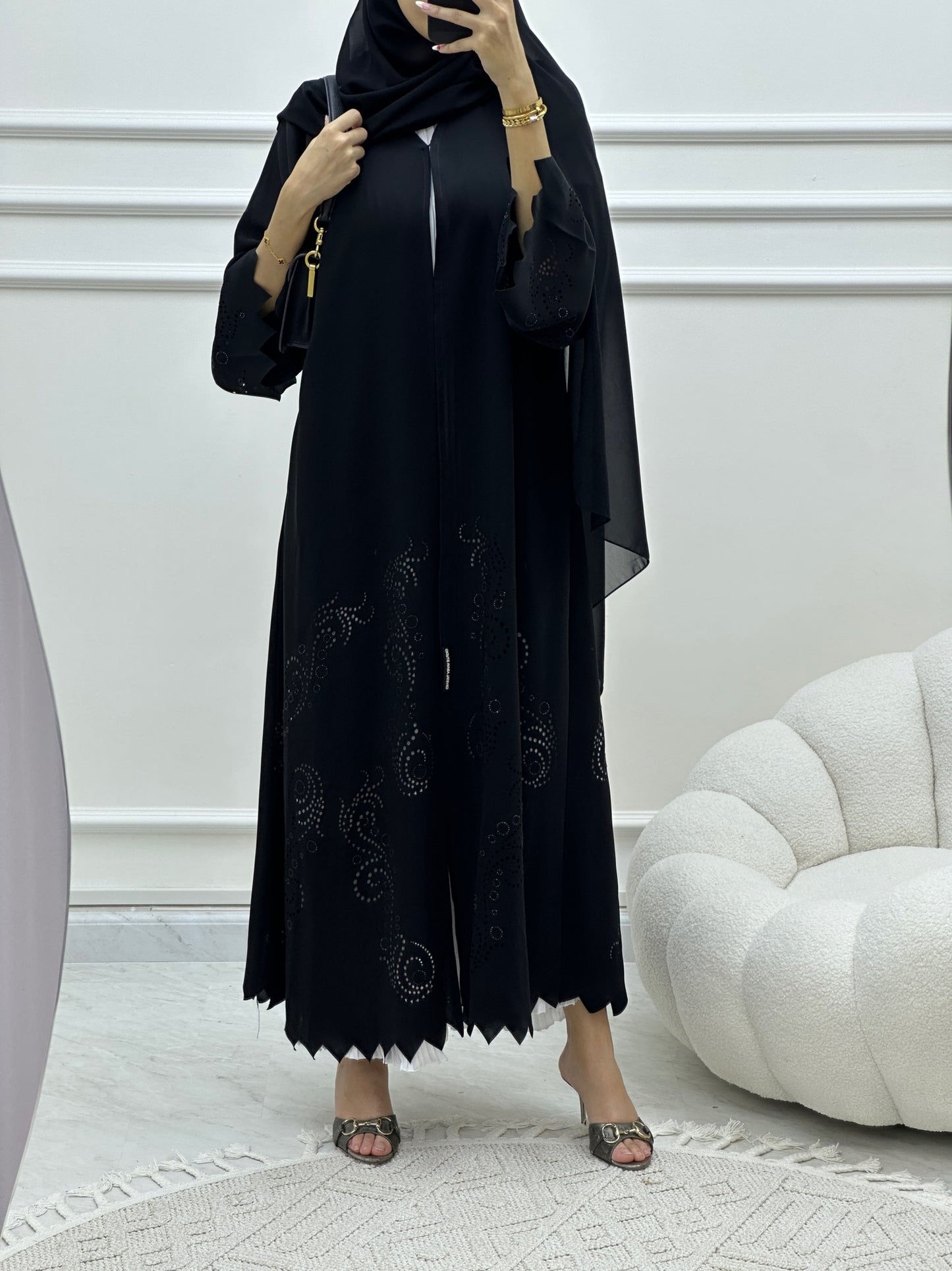 C Ramadan Black Eid Abaya 08