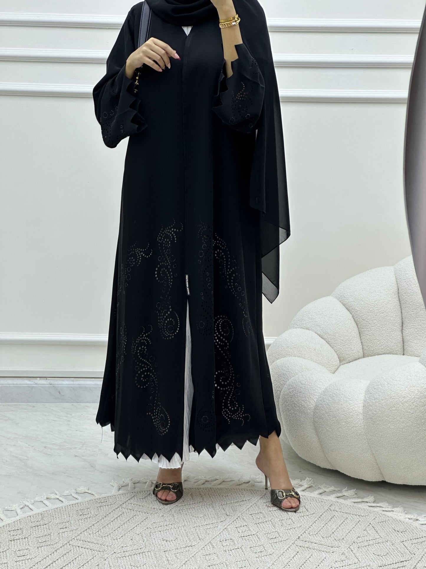 C Ramadan Black Eid Abaya 08