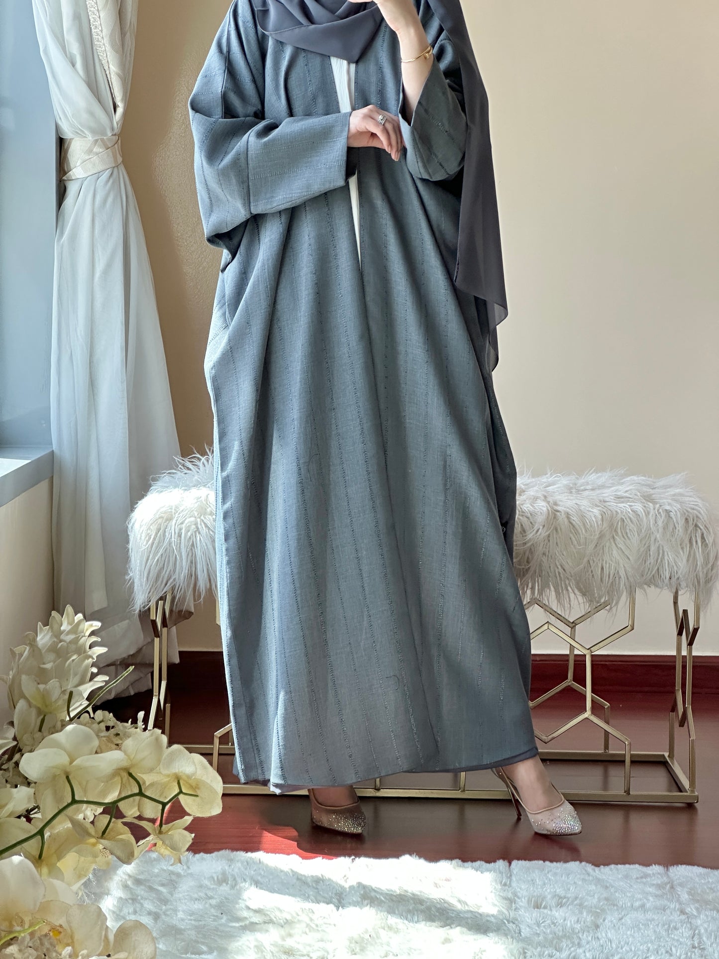 C-Grey-Summer-Linen-Bisht-Abaya-Set