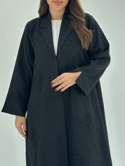 C 1684 Black Beaded Abaya