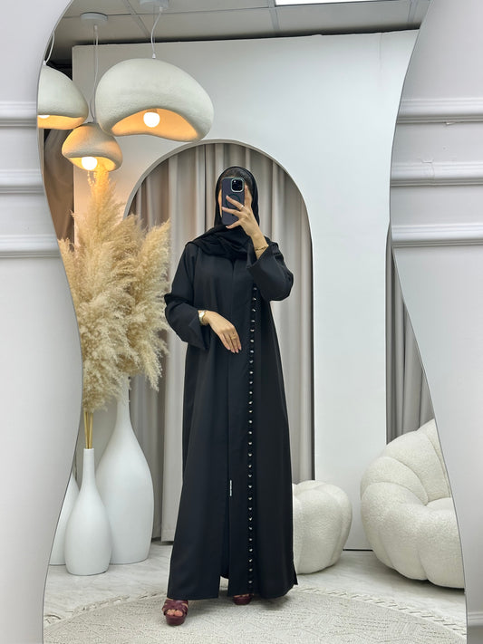 C 0539 Black Work Abaya