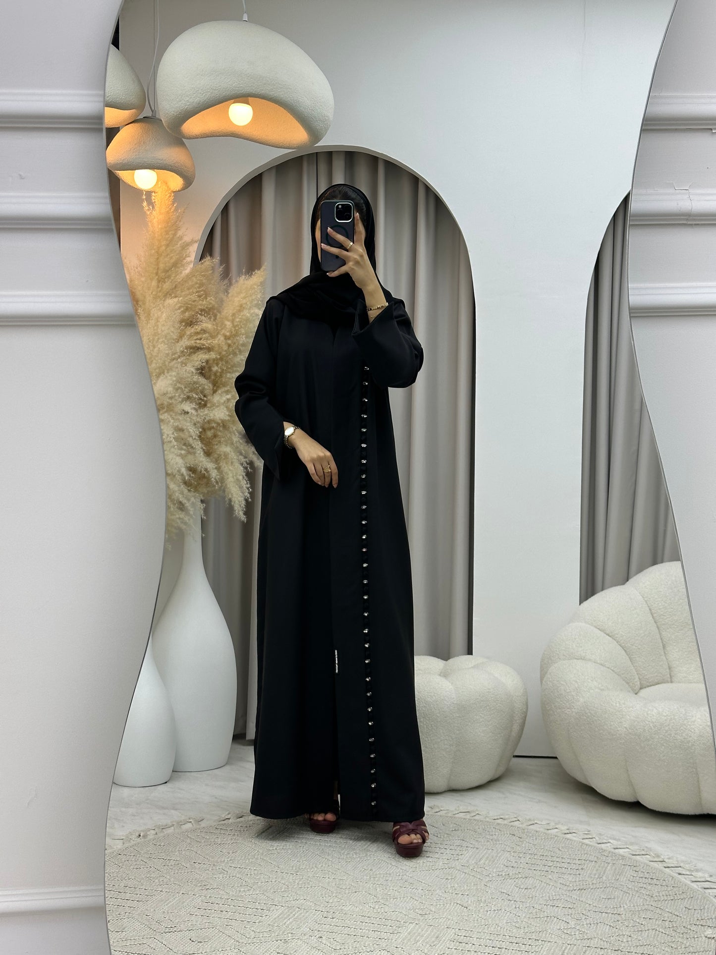 C 0539 Black Work Abaya