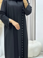 C RTW 0539 Black Work Abaya