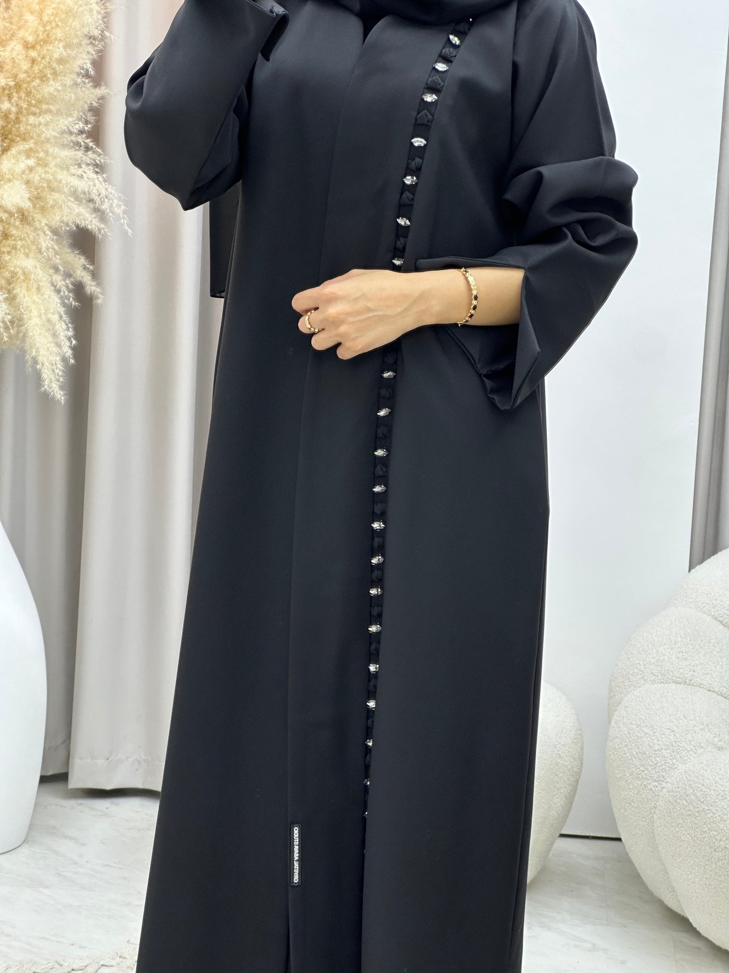 C 0539 Black Work Abaya