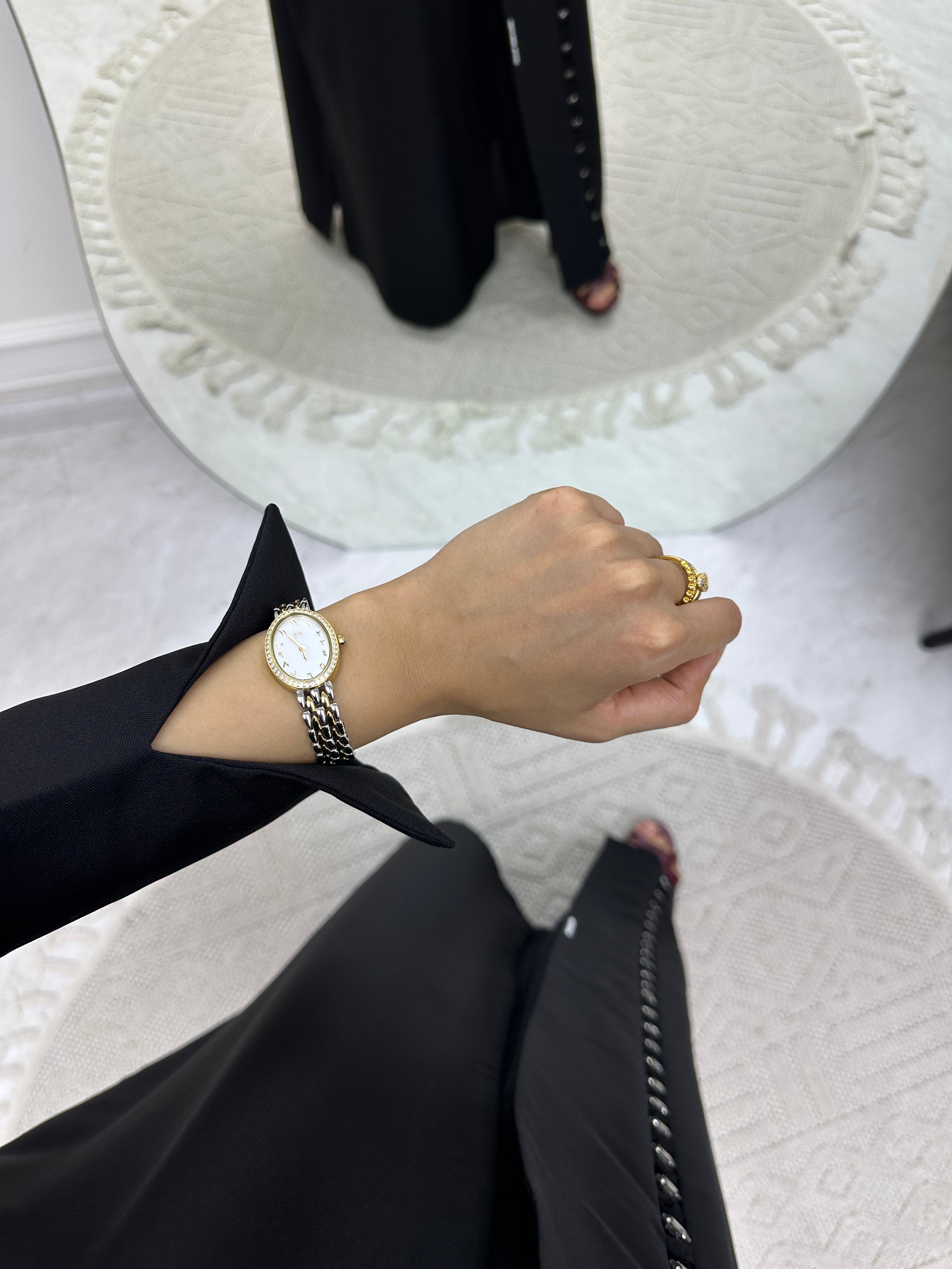 C RTW 0539 Black Work Abaya