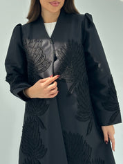 C 1686 Black Beaded Abaya