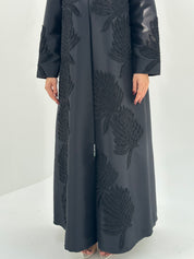 C 1686 Black Beaded Abaya