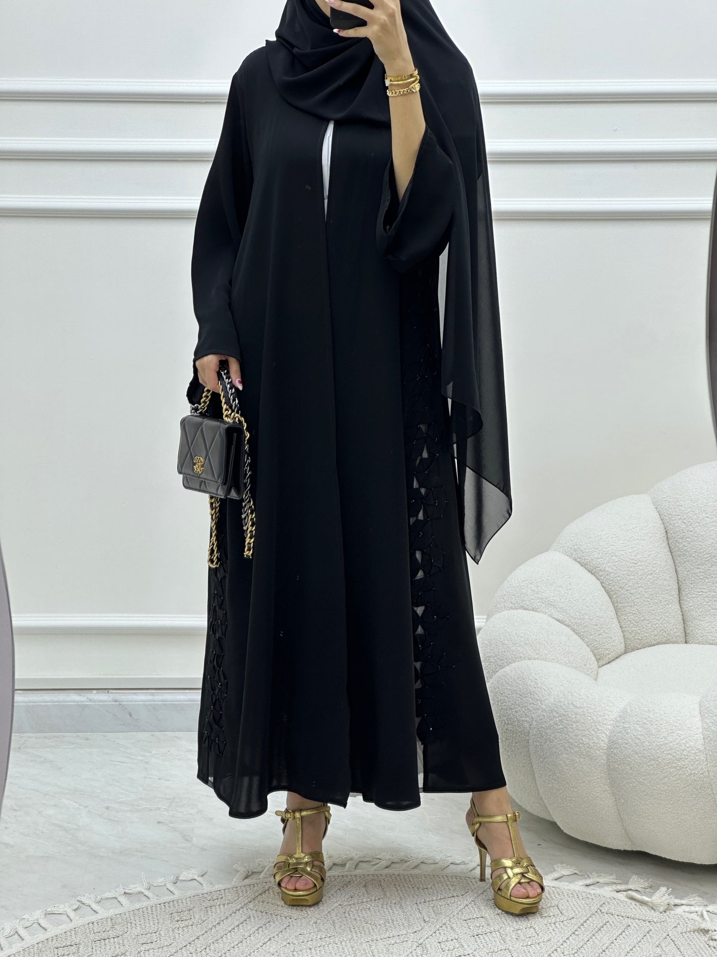 C Ramadan Black Eid Abaya 20