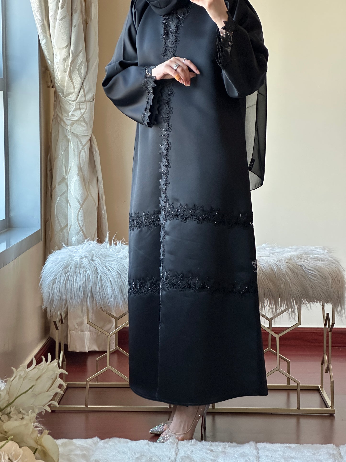 C-Black Eid Abaya 34