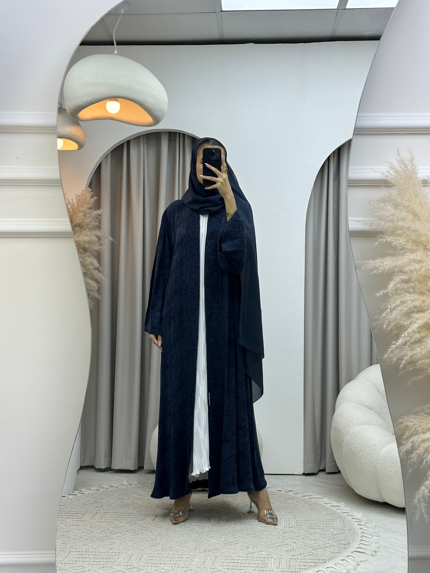 C Blue Matte Premium Abaya