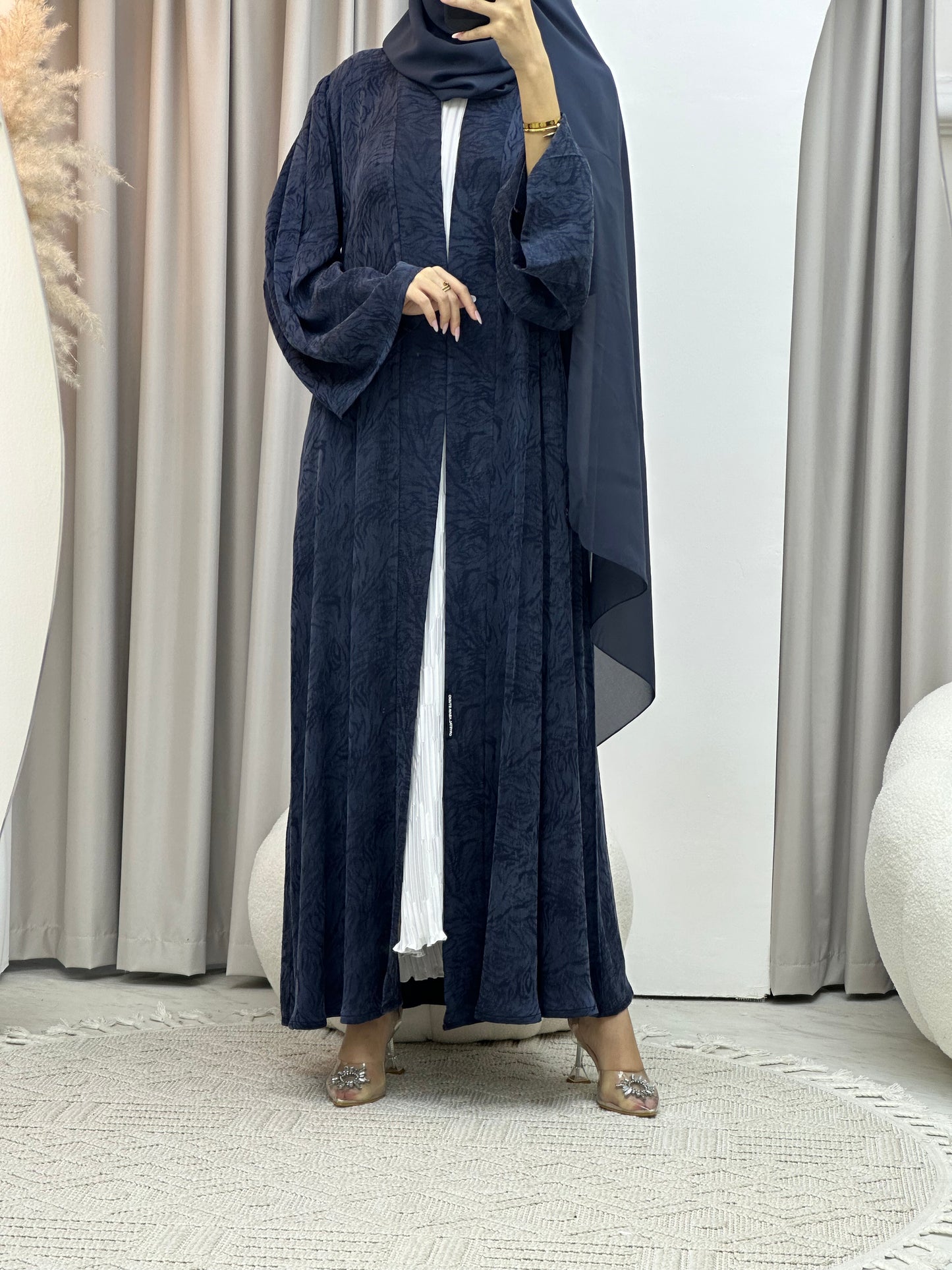 C Blue Matte Premium Abaya