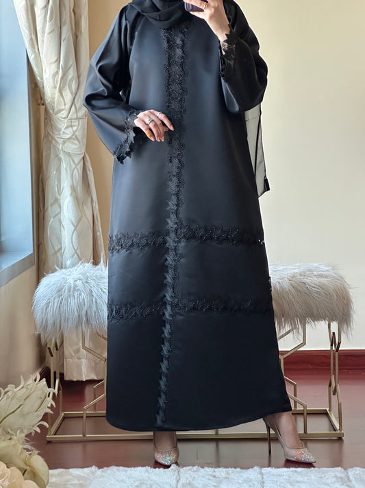 C-Black Eid Abaya 34