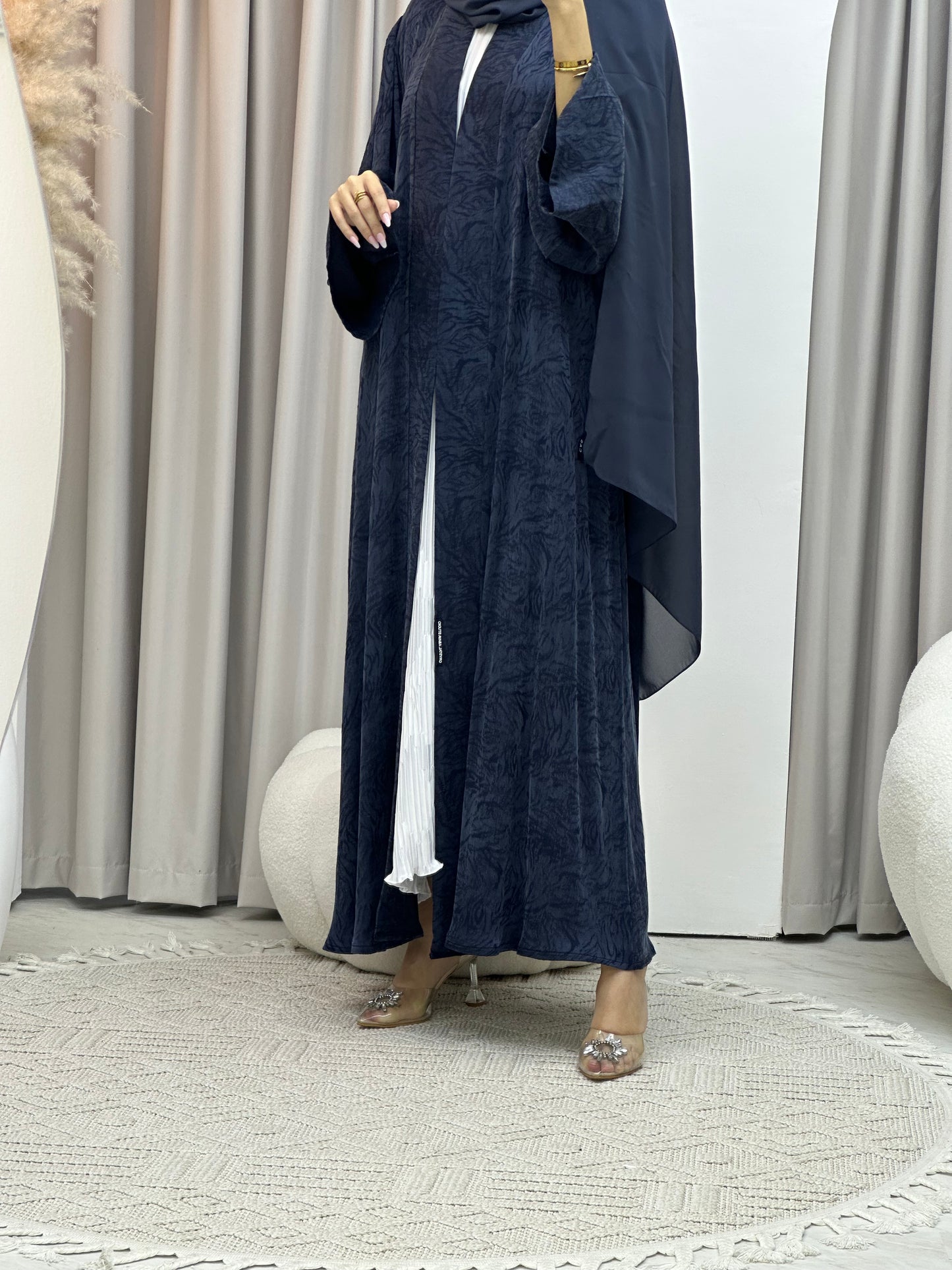 C Blue Matte Premium Abaya